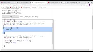 CodingBat - array2 - have3