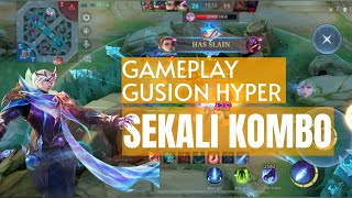 GUSION HYPER!! Gameplay Gusion!! Gusion Build 2024!! MLBB