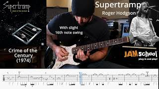 Supertramp Crime of the Century Guitar Solo with TAB