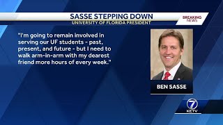 Former Nebraska senator who vacated his seat to serve as president of University of Florida syste...