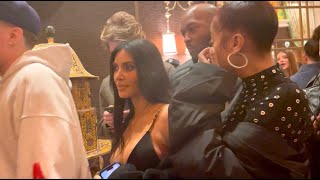 Kim Kardashian and Odell Beckham Jr at Super Bowl Party in Las Vegas