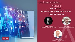 Webinaire - Blockchain : principes et applications pour les entreprises
