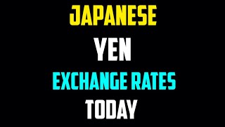 JAPANESE YEN EXCHANGE RATES TODAY 08 September 2025 🇯🇵