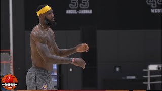 LeBron James Shooting Workout At Lakers Practice 7-3-2020. HoopJab NBA