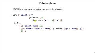Plait Polymorphism 1 - type parameterization