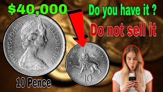 UK 10 pence 1969 Elizabeth most Valuable Old Coin, New pence Worth up to $40,000! Review+Value