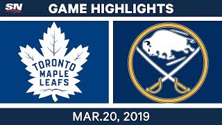 NHL Game Highlights | Maple Leafs vs. Sabres - March 20, 2019