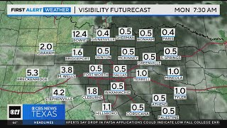 Fog will spread over North Texas overnight