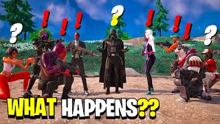 What Happens if ALL 17 Bosses Meet in Fortnite Season 2! (+Darth Vader & High Card)