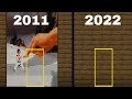 [minecraft] hidden doors in 2011 and now 2022!