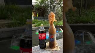 Coca Cola vs Pepsi vs Mentos Experiment. #shorts