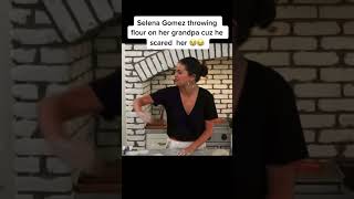 Selena Gomez Throwing Flour On Her Grandpa tiktok selenator70