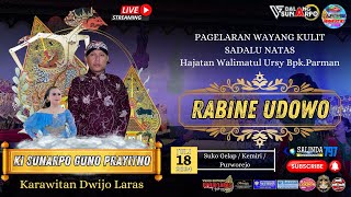 LIVE STREAMING WAYANG KULIT || KI SUNARPO GUNO PRAYITNO || LAKON RABINE UDOWO