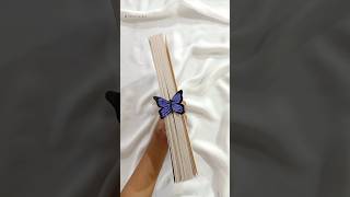 Cute bookmark making idea✨🦋 | Bookmark tutorial | Tahoo's Art | #shorts #painting #craft #bookmark