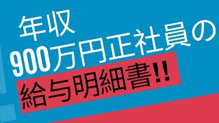 【お金の話】年収900万円正社員、給与明細書と生活費を公開