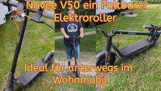 Der Roller Navee V50, der ist ab jetzt immer bei uns im Wohnmobil mit dabei. Vlog38/23