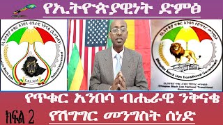 የጥቁር አንበሳ ብሔራዊ ንቅናቄ የሽግግር መንግስት ሰነድ ክፍል 2