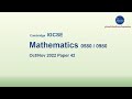 PastPaper 2022 Oct/Nov Paper 4 qp42 - IGCSE Mathematics (0580 / 0980) Part 2