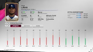 【MLBTheShow24Stats/メジャーリーグ選手能力】Dodgers1A 48 Sean Liñan ドジャース1Aショーン・リナン 選手