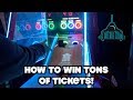 How To WIN A TON Of Tickets At The Arcade! (Tailgate Toss Edition)