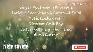 mitti di khushboo by Ayushmann Khurrana (lyrical video)
