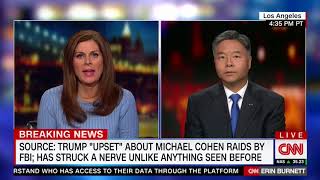 REP. LIEU SPEAKS WITH ERIN BURNETT ABOUT PRES. TRUMP'S RESPONSE TO RAID ON MICHAEL COHEN