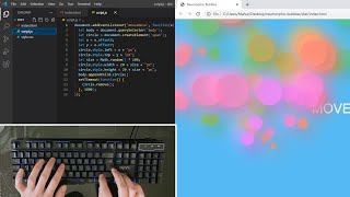 ASMR Programming - Neumorphic Bubbles With Javascript and CSS - No Talking
