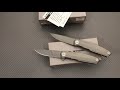 Real Steel Puukko S3 Titanium framelock flipper Knives with M390 blade steel