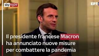 Francia, Macron annuncia nuove misure anti-Covid