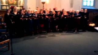 Húsakórið øver inden Nordatlantisk Julekoncert 2012