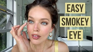 Natural + Easy Brown Smokey Eye Makeup Tutorial | Emily DiDonato