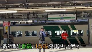 新宿駅1番線,4番線発車メロディー