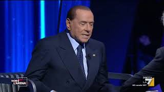 Silvio Berlusconi viene intervistato da Massimo Giletti a Non è L'Arena