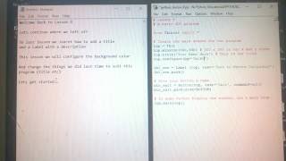 Python Basics Lesson 4 - Simple GUI Calculator