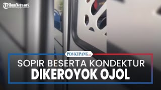 Viral, Sopir Beserta Kondektur Transjakarta Dikeroyok Oleh Sekelompok Oknum Driver Ojol