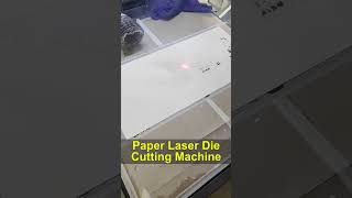 Fast Laser Cutting of White Cardboard: CO2 Die Cutter with No Yellowing#lasermarkingmachine