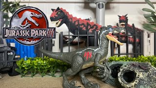 Jurassic World Epic Attack JP3 Velociraptor with lights and sound Mattel  #jurassicworld