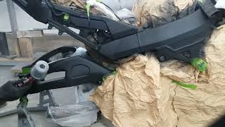 CUSTOM PAINTING MY 2002 HONDA CBR954RR SUBFRAME AND SWINGARM