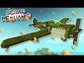 CARDBOARD PLANE and TANK DESTRUCTION! 1000+ SPUDGUNS! - Scrap Mechanic Creations! - Episode 128