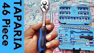 TAPARIA 46 Piece Socket Set UNBOXING and User Review | Tool Review