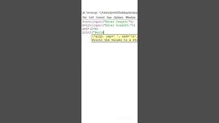 code - Perimeter of rectangle #coding #python