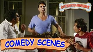 Akshay Kumar Scaring Prakash Raj & Sonu Sood- Comedy Scenes | Entertainment | Hindi Film