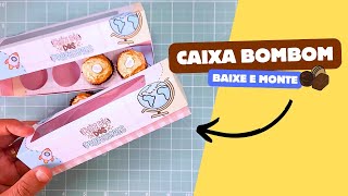 BRINDE para o DIA DOS PROFESSORES - CAIXA PARA DOCES - COMO FAZER - BAIXE E MONTE