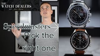 Omega Speedmaster : PICK THE RIGHT ONE FOR YOU!