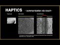 Haptics: Science and Engineering for the Sense of Touch