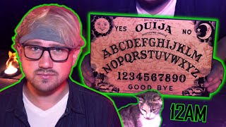 Playing An Ouija Board Alone at 12AM (CONTACTING SPIRITS)