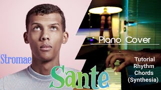 Stromae Santé Piano Cover By Erfan Lesan,CHORDS,Rhythm,Tutorial ( If you want to play like a pro ! )