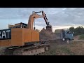 รีวิวรถขุดในตำนานยังหล่อ komatsu pc100 2 งานลอกนาใส่ดั้มเร็วจัด excavator and truck