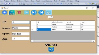 Programming in visual basic .NET | Use Toolstrip to connect SQL server database in VB.net