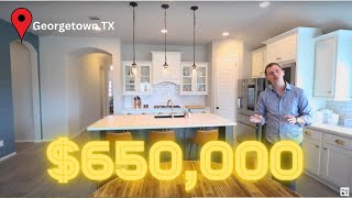 Inside a $650,000 Home in Georgetown Texas | Georgetown Home for Sale | Wolf Ranch Hilltop